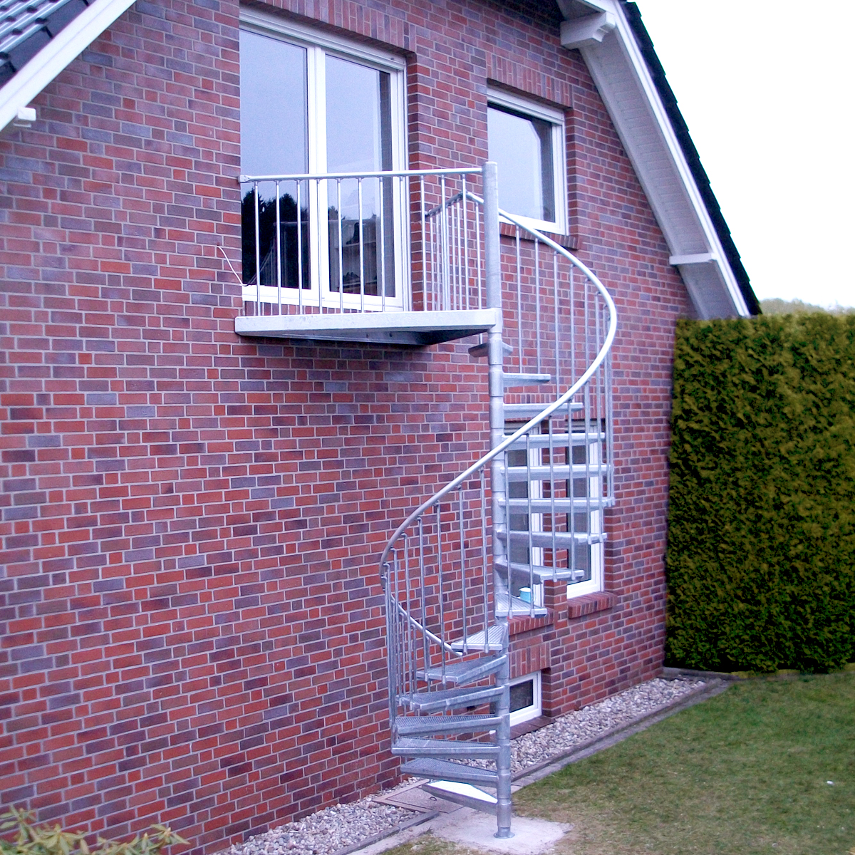 Wendeltreppe komplett Set als Nebeneingang