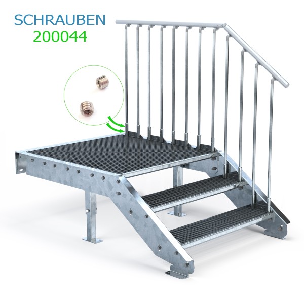 Geländerhalter Schrauben 200044 für Treppe OPTIGO